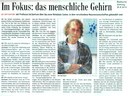 The "Badische Zeitung", regional newspaper in the southwest of Germany, interviewed director Ad Aertsen on the occasion of the foundation of the Bernstein Center Freiburg. 